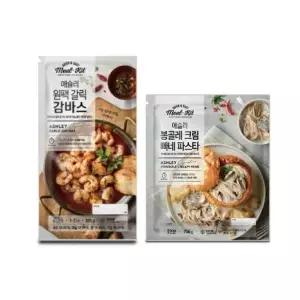 애슐리 원팩 갈릭 감바스 + 애슐리 봉골레 크림 빠네 파스타 4인분 아이들간식