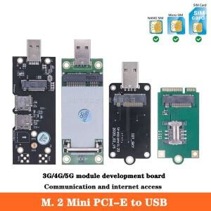 M. SIM 카드 포함 미니 소형 호환 PCI-E to USB 3.0 어댑터 3G 4G 5G LTE 모듈 개발 보드 NANO 2