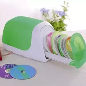 자동 튀어나오는 기관차 모양 CD 케이스 대용량 수납함 시디 보관함 장식장 진열대 정리용