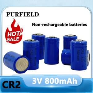 PURFIELD CR2 800mah 3V 알카라인 배터리 원격 제어 초인종 시계 키 램프 전자 잠금 장치 용 비 충전식