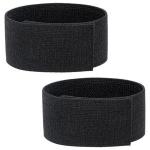 2PCS 카우보이 부츠 스트랩, 검은색 조절 가능한 밴드 / 신축성 폴리에스터 발목 자체 접착 바지 블라우스 스트랩 밴드, 라이딩, 클라이밍, 낚시, 야외 스포츠용