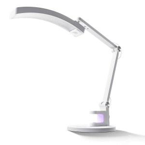 네일 테크를 위한 멜로디 수지 LED 매니큐어 테이블 램프, 마그네틱 UV 경화 램프가 있는 S-Pro29G 프로페셔널 데스크 라이트, 조절 가능한 팔, 희미한 밝기 및 젤 아트를 3가지 색상 온도