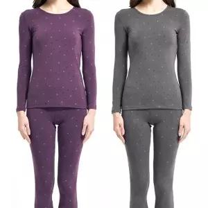 TRY 히트업플러스 모달나염 여성9부 내복 내의세트