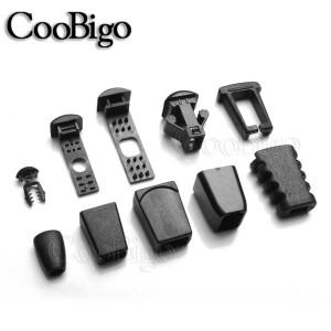 지퍼  코드 끝 잠금 스토퍼 클립 버클 Paracord 야외 배낭 의류 가방 로프 액세서리 멀티 스타일 20pcs