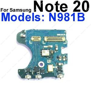 호환 마이크 보드 독 충전 포트 플렉스 케이블 삼성 갤럭시 Note 20 Ultra N981