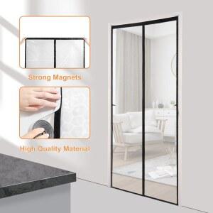 PEVA 무타공 스크린 자동 도어 에어컨 커튼 필름 따뜻