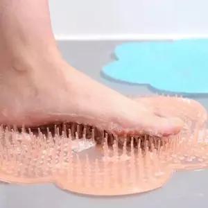 목욕 발브러쉬 세족 매트 미끄럼방지 샤워 발씻기용 다용도 흡착판 WFLMQ51