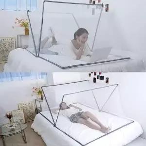 원터치 모기장 침대 싱글 텐트 더블 킹사이즈