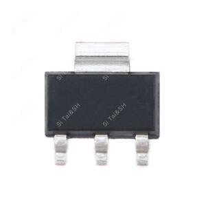 STRX 50PCS AMS1117-1.2 플라스틱 보호 슬리브-223 LDO 검정색 쉘