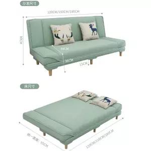 북유럽 패브릭 소파 소파베드 접이식 소형 원룸 3인용 침대형 좌식