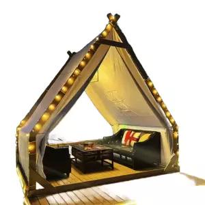 삼각 인디언 방갈로 텐트 가제보 마당 오두막 카페 야외