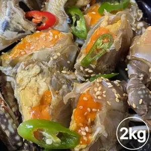 바다한술 연평도 알배기 암꽃게 간장게장 국내산 2kg 1개 식사 외식 한식 즉석요리 분식 정식