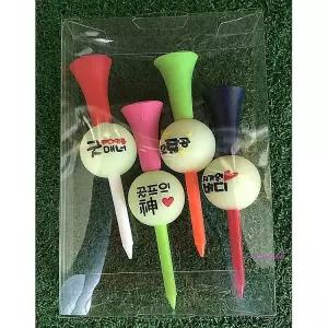 골프티 4개 티꽂이 티꽃이 용품 플라스틱 롱티 야광 버디 골프친구 홀인원 플라스틱티 필드 qrs662