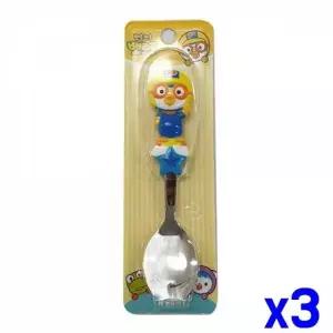 [알티피아]WL 아동용 캐릭터 입체 핸들 스푼 x3개 이유식용품