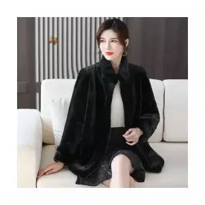 여성 자켓 밍크코트 통밍크 겨울옷 코트 밍크퍼 롱 빅사이즈 OP4