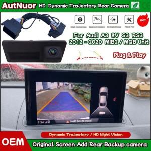 아우디 A3 8V S3 RS3 2012~2016 2017 2018 2019 2020용 HD 후방 카메라 MIB2 MQB 플매트 카펫 러그 앤 플레
