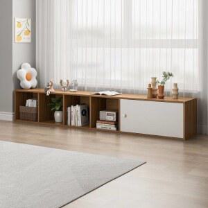 벤치책장 1단 가로 거실 3칸 3칸1단 책꽂이 2개 2개입 조립식책장 깊은 실내