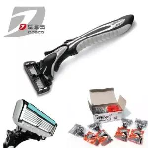 10개 휴대용 도루코 6중날 여행용면도기 WFLONQX