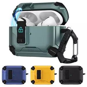 에어팟 프로3세대 마그네틱 락 잠금 맥세이프 범퍼 거치대 카라비너 키링 케이스