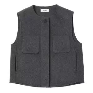 매장정품 SHESMISS 쉬즈미스 울 버튼 포켓 핸드메이드 베스트 SWHVTP42010 851698