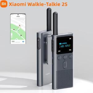 Xiaomi 워키 토키 2S 1.77 컬러 디스플레이 4W 스마트 인터폰 5KM 통화 거리 지원 Bluetooth 간섭 방지 헤