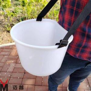 어깨 장착형 두꺼운 크로스바디 바구니, 비료 도포기 버킷 픽킹