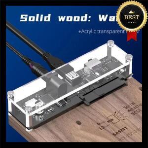 MAIWO USB C SAS HDD/SSD 외장 케이스 (2.5/3.5인치 디스크용) 3.1 하드 드라이브 어댑터 (12V 전원 포함)