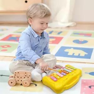 피아노 실로폰 악기장난감 음악놀이 계이름 학습 악보 건반 연주 휴대용 글로켄슈필 교육용