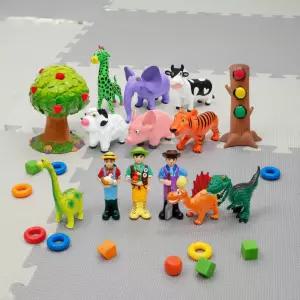 티거 애니멀팜 동물모형 세트 애니멀팜 농장놀이 동물 가축 피규어 미니어처 물놀이 인형