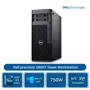 델 프리시전 5860T 워크스테이션 제온 W3-2423 16GB/512GB SSD/A400 4GB/750W/ Win11P AS3년[기본]