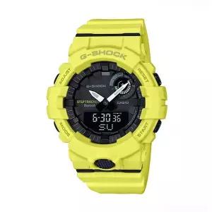 [신세계라이브쇼핑]지샥 GBA-800-9A G-SQUAD 블루투스 옐로우 남성 아날로그 전자시계