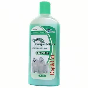 견묘 천연 샴푸 및 린스 400ml 애완 용 정제 바디 워시 자연 성분 화확 물질 무