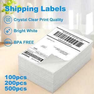 4x6인치  라벨 100x150mm 접이식 감열 용지 프린터용 운송장용