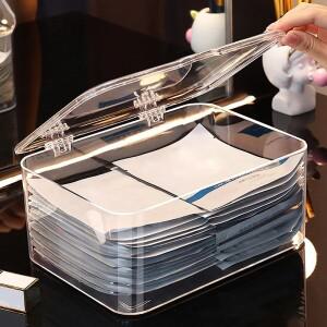 뚜껑이있는 투명 아크릴 화장품 보관 상자 방수 방진 쥬얼리 홈 데스크탑 용  메이크업