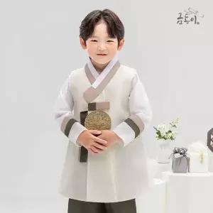 [보리보리/금동이한복]남연아이보리용보 아동한복 남아한복