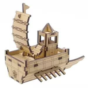 [룽스]배 프라모델 나무 조립 모형 DIY 만들기 63빌딩모형