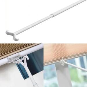 알루미늄 합금 슬라이딩 블라인드 로드 화이트 커튼 커튼 텔레스코픽 70-135cm 셀룰러 용 조절 가능 길이