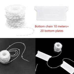 버티컬 손목보호 세로 블라인드 무게 및 체인 교체용 하단 슬랫 연장 롤러 쉐이드 커튼 커튼 비드 로프 액