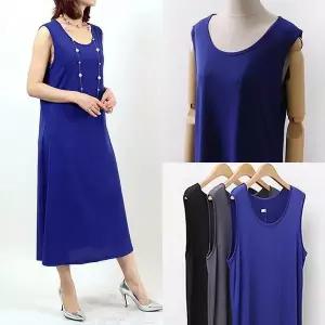 [강물처럼]위쉬몰 WW 고져스스판민소매원피스(5295H408) 빅사이즈 (S18041192)