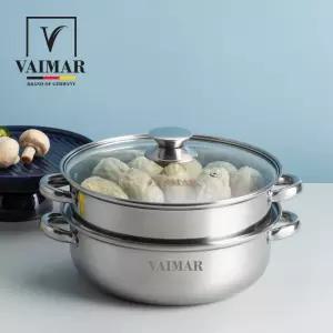 [바이마르] 엔틱 스테인레스 2단 찜솥 28cm