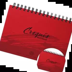 크로키북A4 아트스퀘어 하드커버 레드 크로키북 스케치 A4 80매