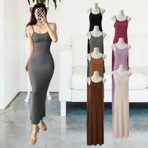 패션원피스 데일리원피스 데일리 끈나시 여성원피스 롱 여름원피스 이너