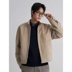 8 seconds 인조 스웨이드 헤링턴 자켓 - 베이지 835094