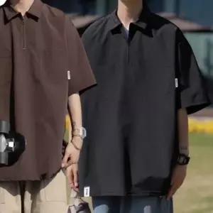 베르 아노락 남자 반팔 루즈핏 간절기용 박스티 데일리룩