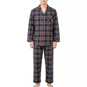 [롯데백화점]비비안 고급스럽고 따뜻하게 순면 기모 체크 남성 파자마 MP8880A