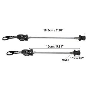 호환 Xautohaux 2Pcs 자전거 퀵 릴리스 액슬 꼬치 레버 MTB Moutain Road Bike용 전면 휠 허브