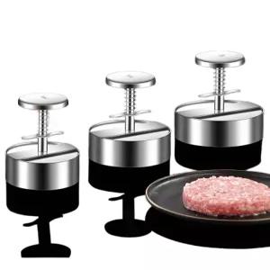 스텐 패티프레스 햄버거 금형 만들기 성형기 떡갈비 수동