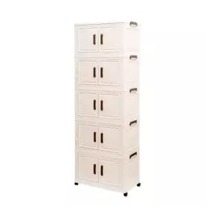 미란다 접이식 XXX깔끔XXX양개문형 리빙박스 폭45cm 5단 co-00867 (2가51)수납함 소품케이스 플라스틱 정리