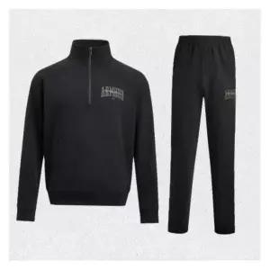 매장정품 언더아머 UNDER ARMOUR 언더아머백남성 기모 플리스 하프 집업 맨투맨 일자핏 팬츠 트레이닝복 세