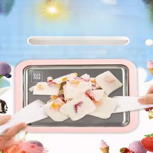 가정용 철판아이스크림 메이커 간식 디저트 젤라또 제조 기계